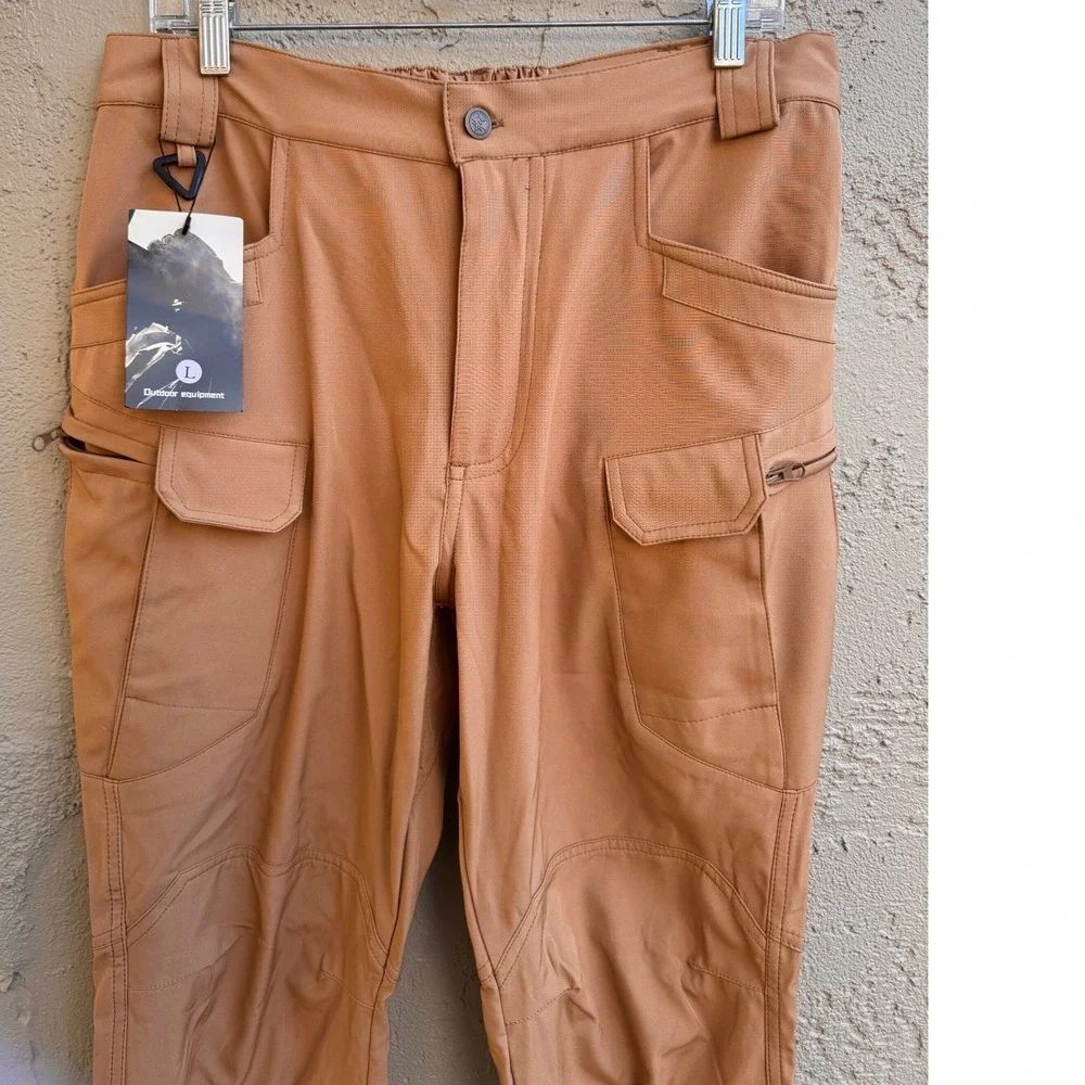 Outdoor Equipment NEW Tan Mens Cargo Lightweight Pants SZ 34 Gorpcore Work
